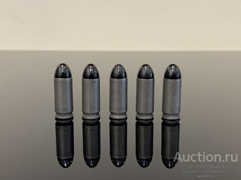 ММГ Макет патрона 9х22 Altay / 9mm Altay, LRN, 6.8г (105gr), серый