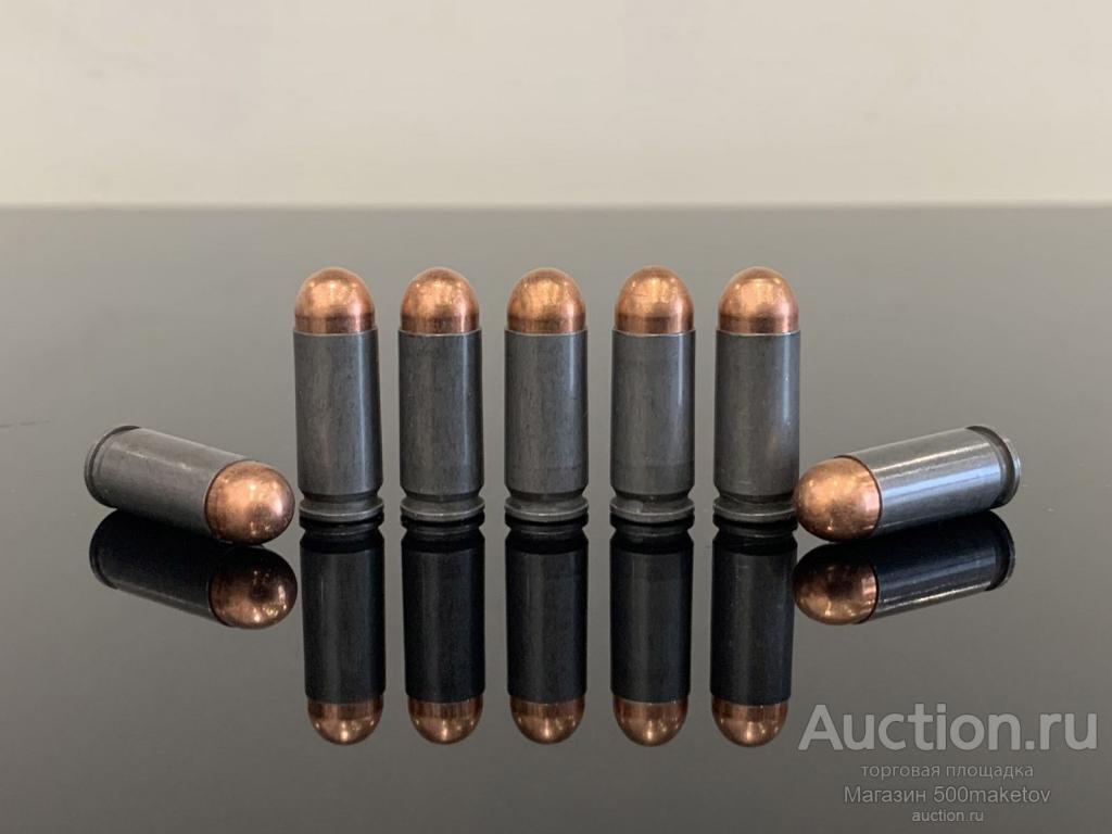 ММГ Макет патрона 9х22 Altay / 9mm Altay, FMJ, 6.1г (94gr) серый