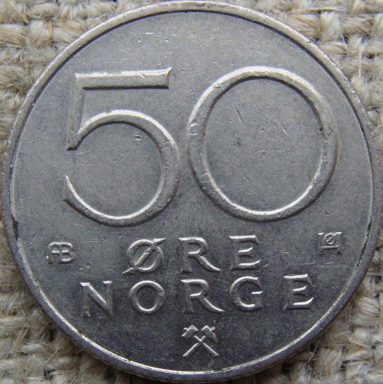 Норвегия 50 эре 1978 год