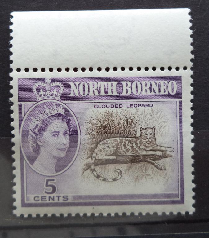 Северное Борнео 1961 г.  5с.  Леопард  **   Л.48