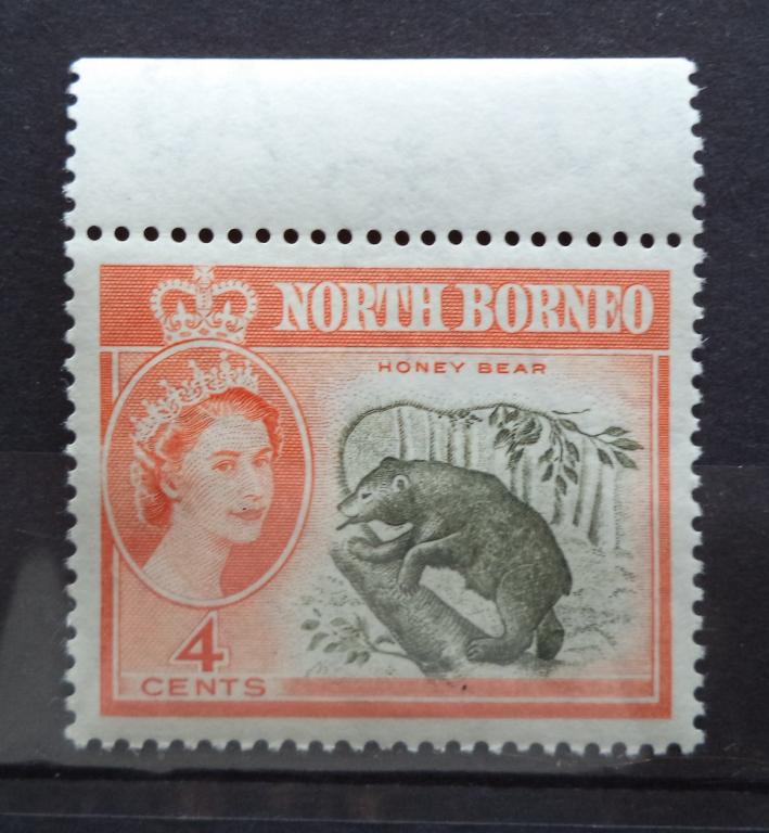Северное Борнео 1961 г.  4с.  Медведь  **   Л.48