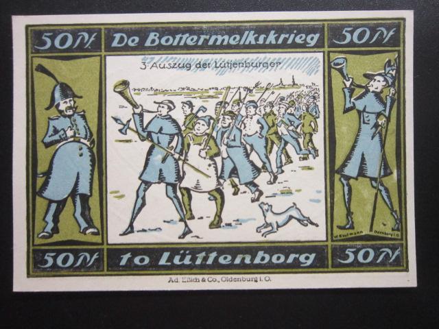 ГЕРМАНИЯ НОТГЕЛЬД    50  ПФЕННИГОВ       LUTJENBURG