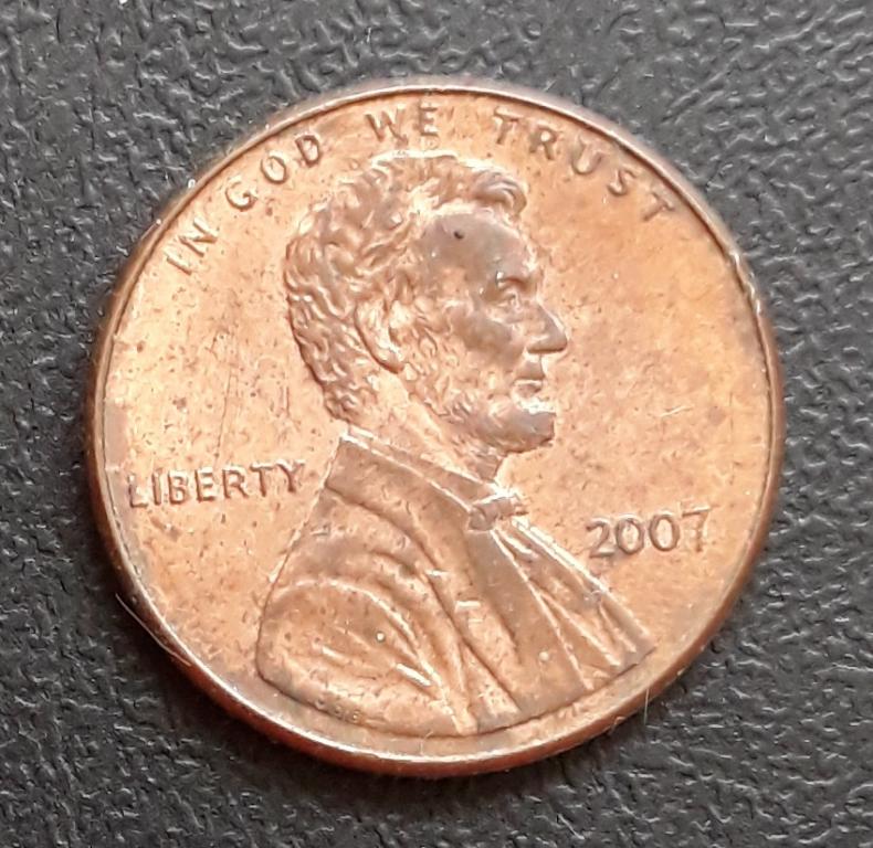 США 1 цент 2007г.