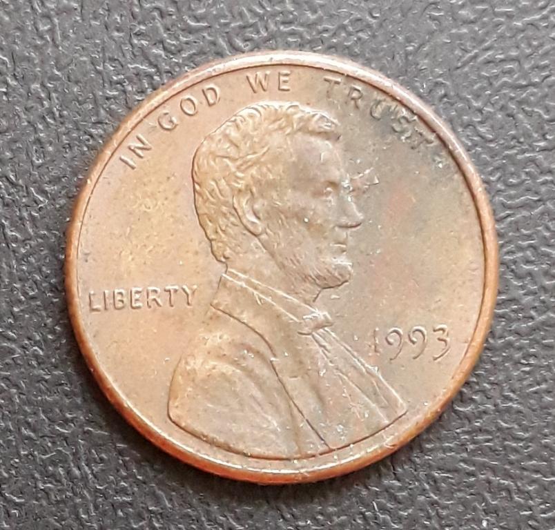 США 1 цент 1993г.