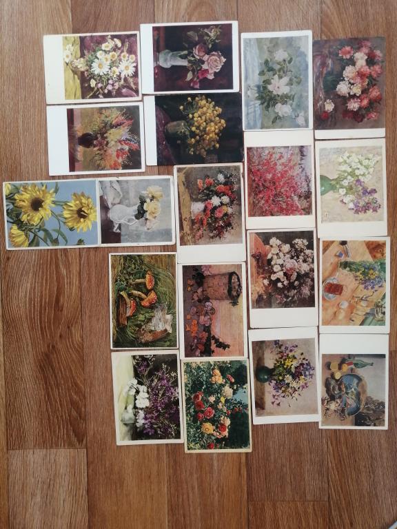Открытки. Цветы. Букеты.