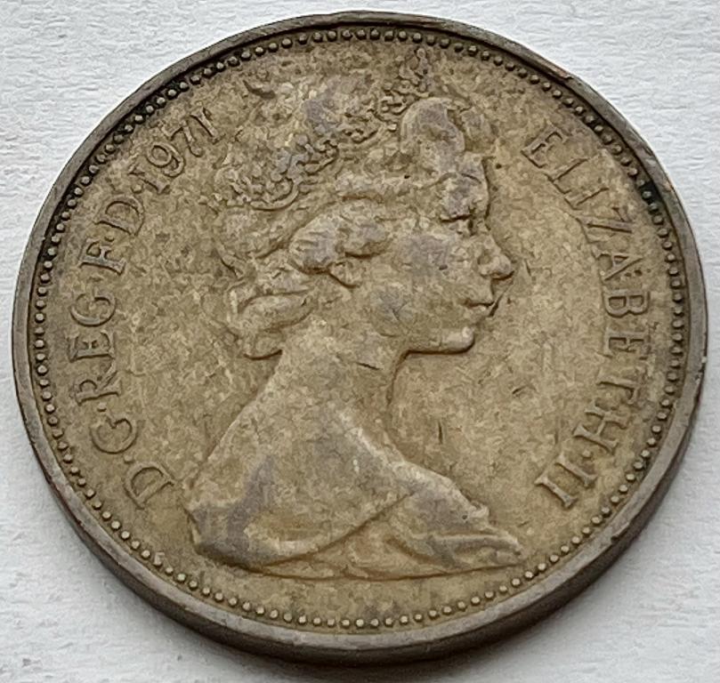 ВЕЛИКОБРИТАНИЯ 2 ПЕНСА 1971 (А 2)