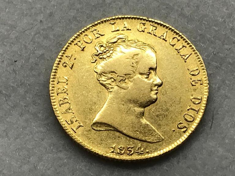 Испания 80 реалов 1834 Золото Оригинал
