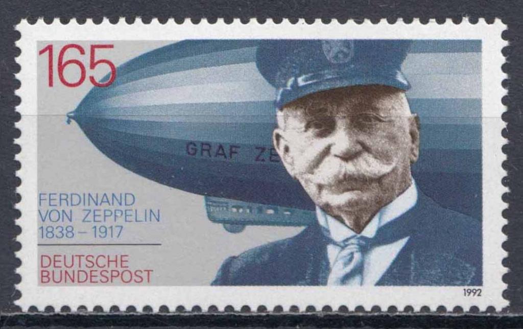 Германия, 1992, Авиация, Дирижабли, Цеппелин