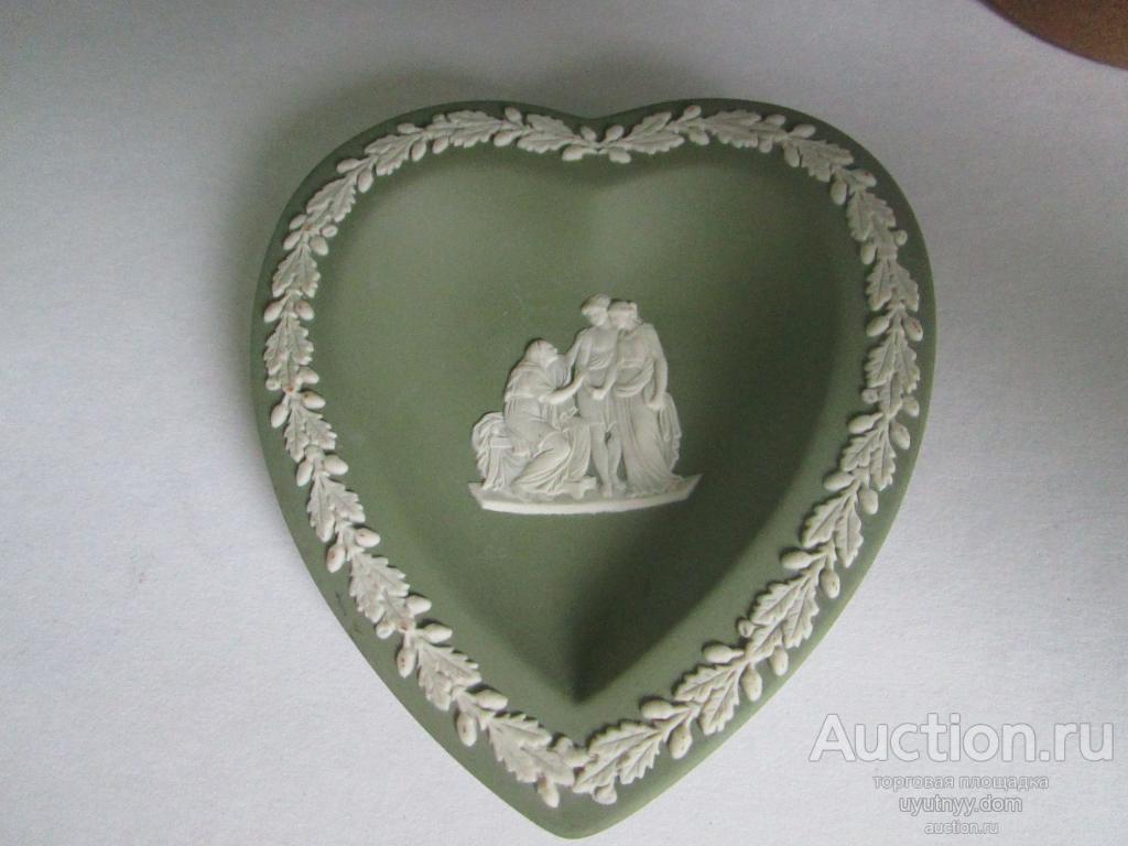 134. ТАРЕЛКА ДЛЯ УКРАШЕНИЙ джаспер WEDGWOOD клеймо Англия
