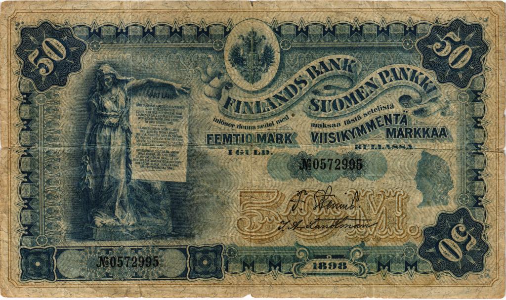 50 марок золотом 1898 Финляндия 