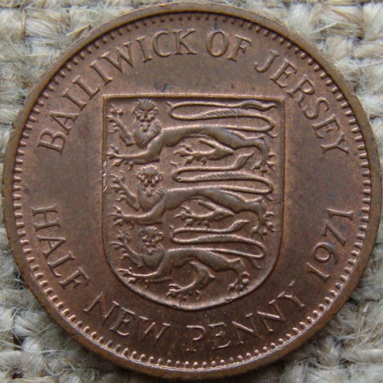 Джерси 1/2 нового пенни 1971 год