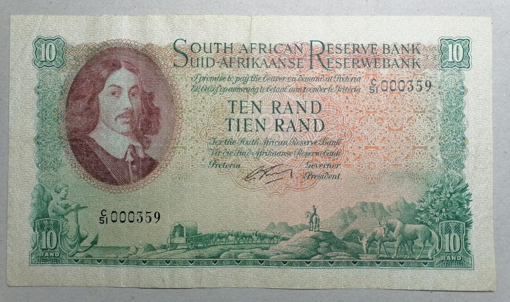 ЮАР 10 ранд 1961 P#106b