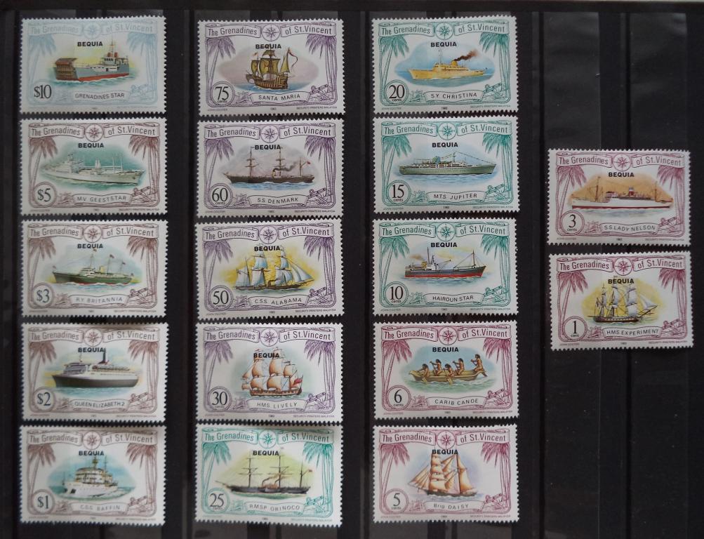 Гренадины Сент-Винсента  1984 г.  Корабли . BEQUIA  **   л.49