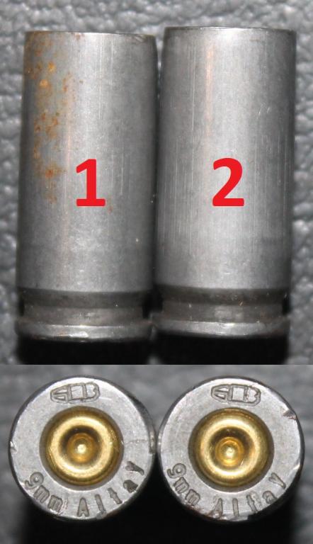 Гильза 9х22, Россия. Клеймо БПЗ 9 mm Altay. Отстрел.