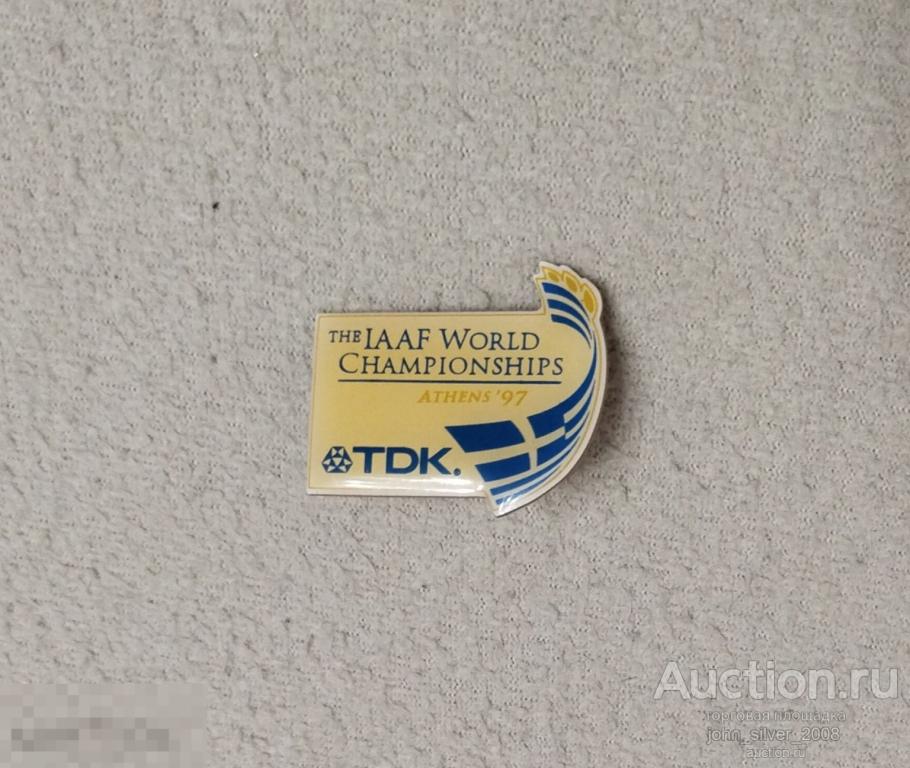6-й Чемпионат мира - легкая атлетика IAAF Афины 1997 ATHENS TDK спонсор