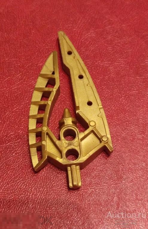 LEGO Bionicle Лего запчасти 48253 Weapon Chronicler's Staff Pearl Gold