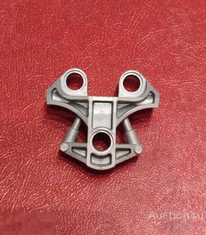 LEGO Лего запчасти 49423 Bionicle Toa Metru Chest Cover цвет - Pearl Light Gray 