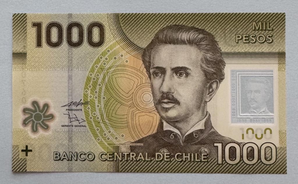 Чили. 1000 песо. 2010. Полимер. UNC.
