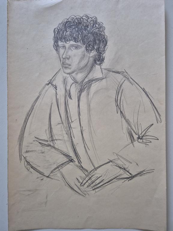 Давыдов А.З. (1923-2009) Портрет юноши вполоборота