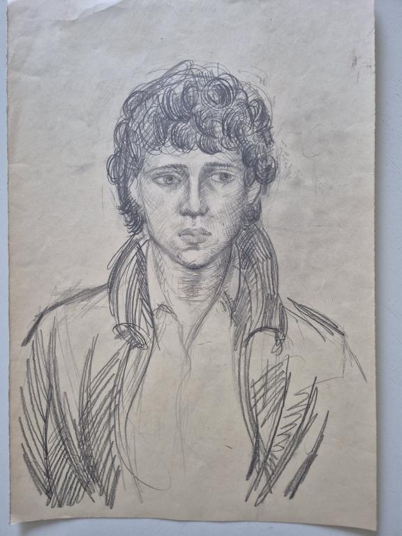 Давыдов А.З. (1923-2009) Портрет юноши анфас