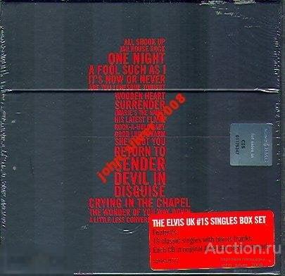 Elvis UK N1's singles BOX SET Элвис Пресли коробка