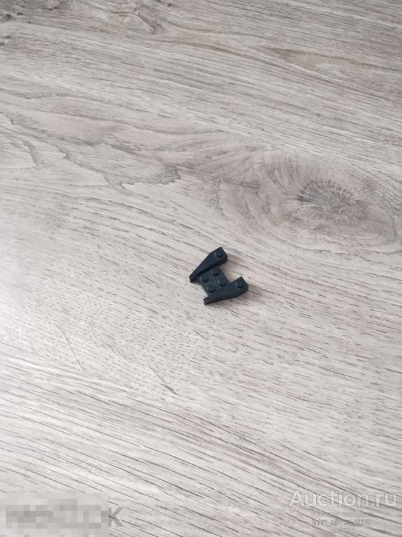 LEGO Лего запчасти 2399 Wedge 3 x 4 without Stud Notches цвет - черный
