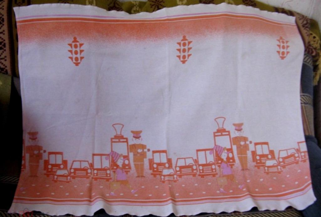 Полотенце вафельное Буратино винтаж СССР