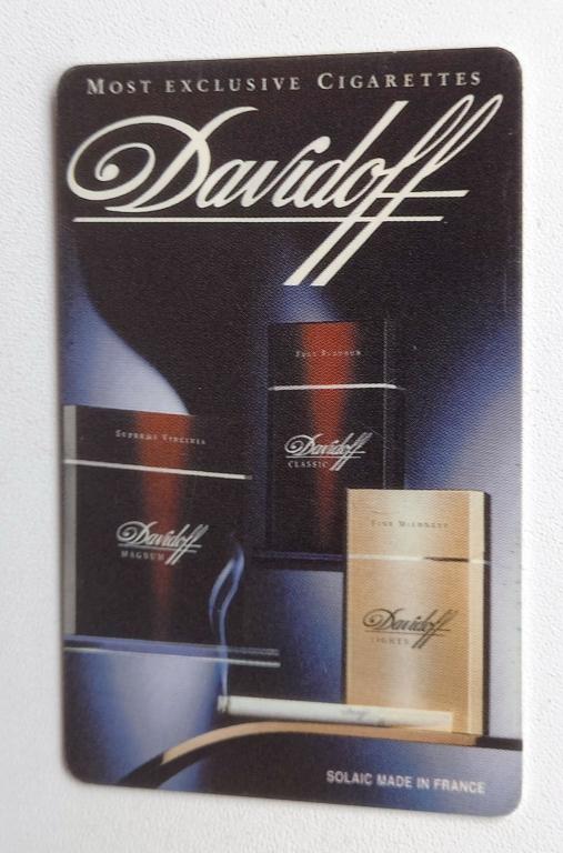 Телефонная карта Москва - Access - Сигареты Davidoff - 1000 ед.Чип 179