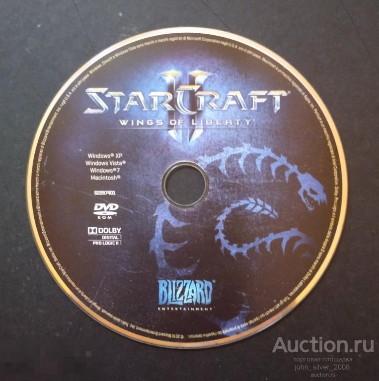 StarCraft 2 II - Wings Of Liberty PC DVD-ROM БЕЗ ПОЛИГРАФИИ! лиц. 2010