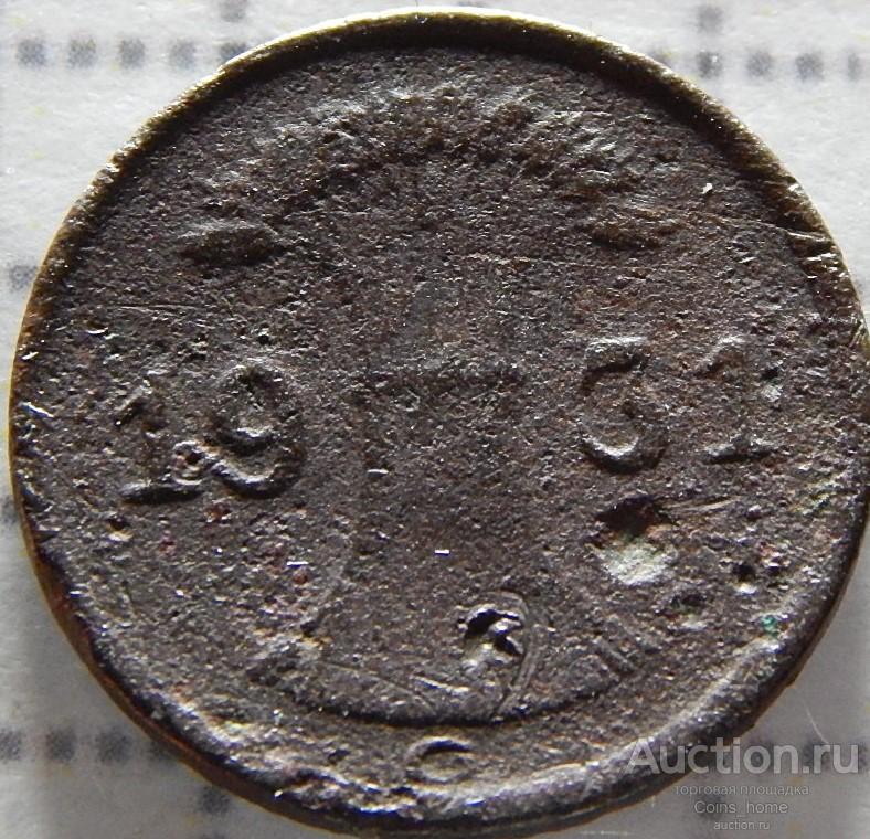 Coins Home ВЕЙМАРСКАЯ ГЕРМАНИЯ 1931G 1 рейхспфенниг КМ#37 F-/VF- Лот#NL65