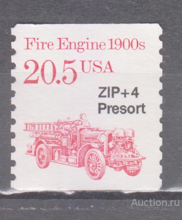 США 1988 пожарная машина 1900-х Mi2009 MNH