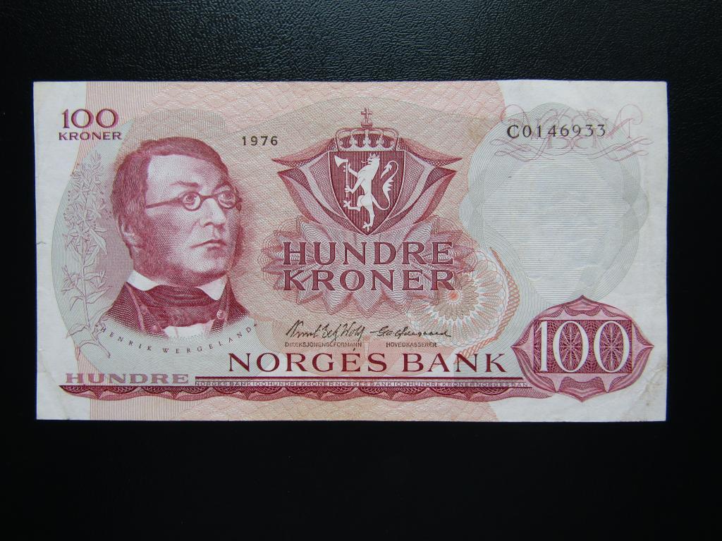 Норвегия - 100 крон 1976г. VF-.