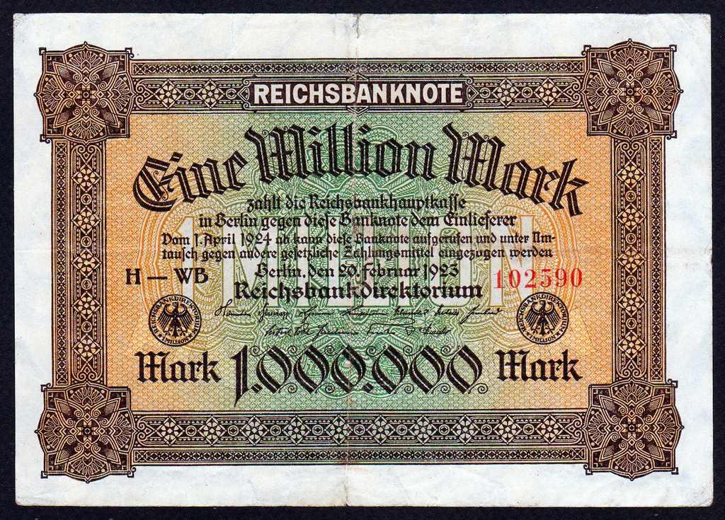 Германия 1000000 1 миллион марок 1923 год..Берлин...VF