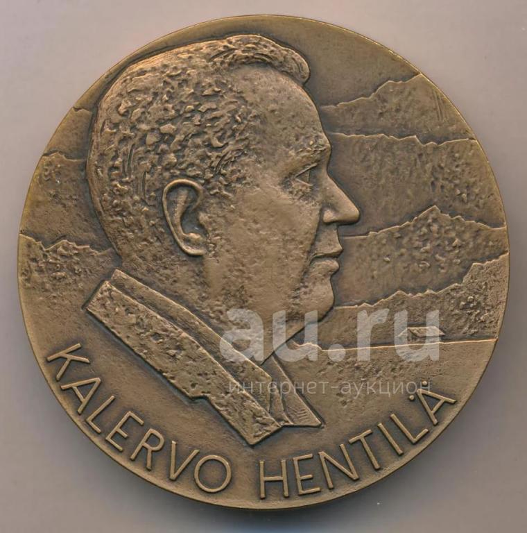 Финляндия Медаль 1996 Калерво Хентиля Kalervo Hentila D - 75mm