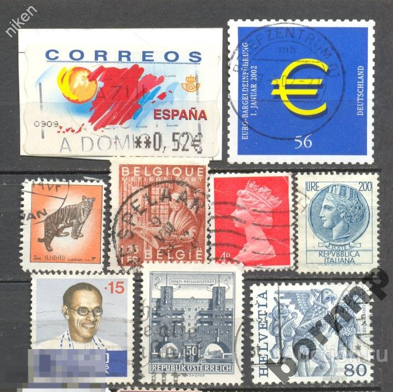 РАСПРОДАЖА !ДЁШЕВО! 9 МАРОК-9 СТРАН. ПО РУБЛЮ!№386