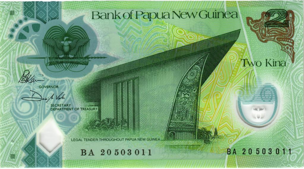 2 кина 2008 Папуа Новая Гвинея, UNC ПРЕСС