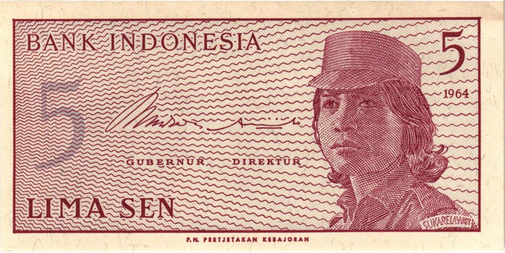 5 сен 1964 Индонезия, UNC 
