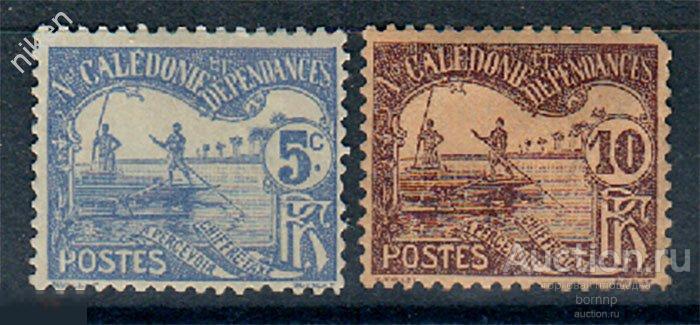 НОВАЯ КАЛЕДОНИЯ 1906 ЗАМОРСКИЕ ТЕРРИТОРИИ ФРАНЦИИ РЫБАКИ ЛОДКА 37-1-87