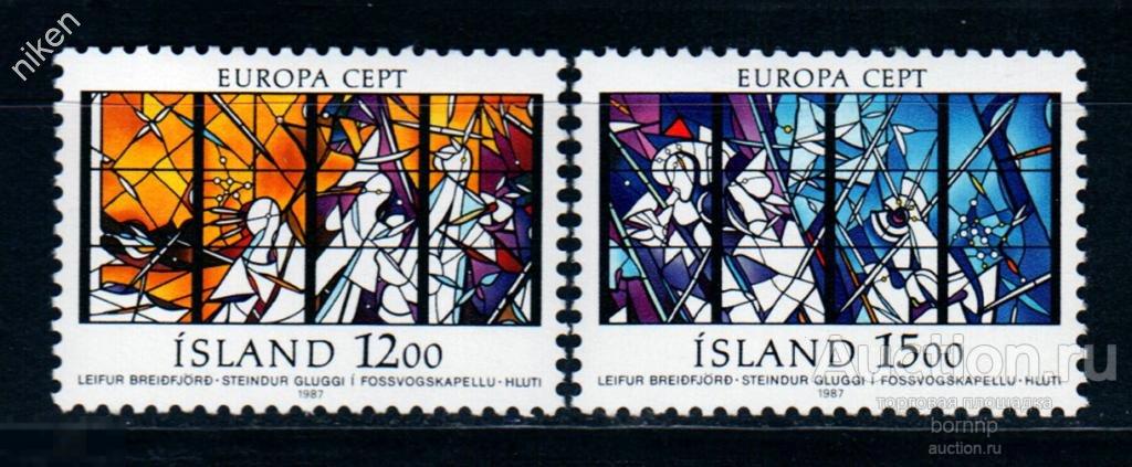 ИСЛАНДИЯ 1987 ЕВРОПА СЕПТ ИСКУССТВО МОДЕРН 4-11-304 