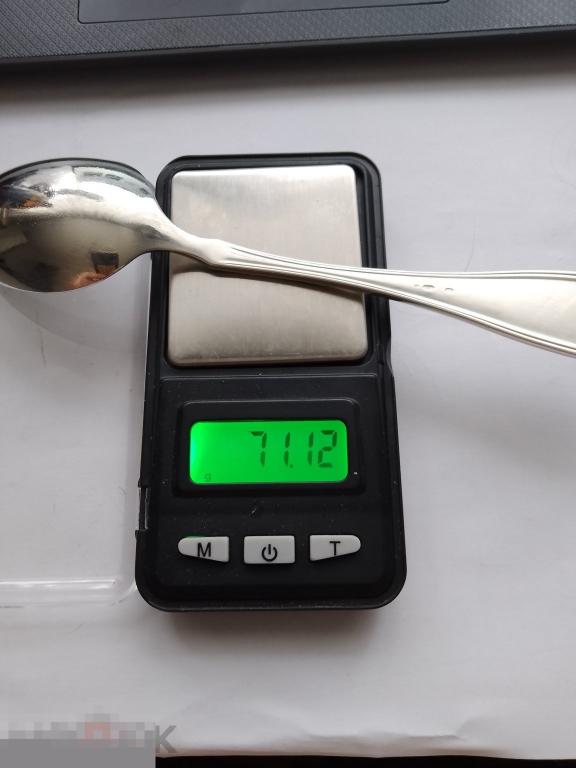 СЕРЕБРО, СТОЛОВАЯ ЛОЖКА,  проба 925, 2005 ГОДА, 19,5 см, 71 гр