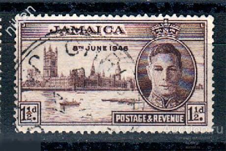ЯМАЙКА 1946 БРИТАНСКИЕ КОЛОНИИ ПОБЕДА НАД ФАШИЗМОМ ВМВ ТЕМЗА ДВОРЕЦ 63-316