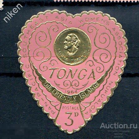 ТОНГА 1964 КОРОЛЕВА САЛОТЕ НА МОНЕТЕ НУМИЗМАТИКА 63-310