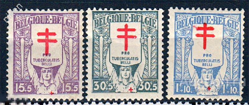 БЕЛЬГИЯ 1925 БОРЬБА С ТУБЕРКУЛЕЗОМ МЕДИЦИНА НАКЛЕЙКИ 55-2-345