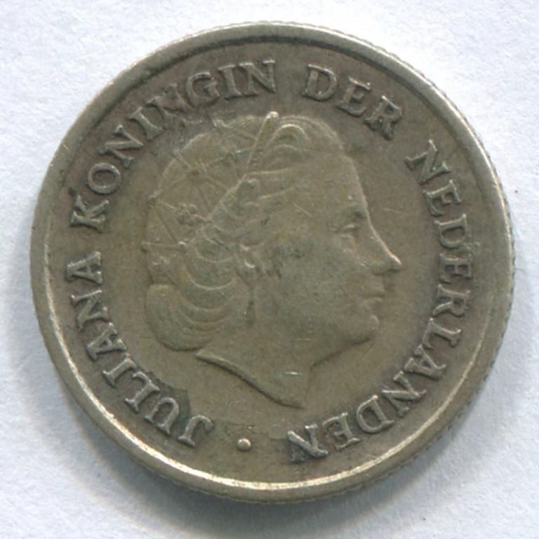 НИДЕРЛАНДСКИЕ АНТИЛЫ 1/10 ГУЛЬДЕНА 1960 XF