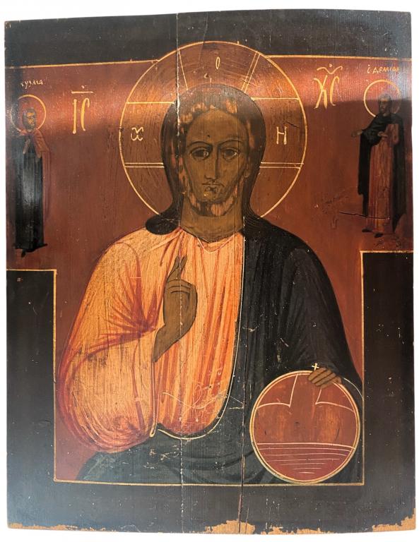 Икона Иисус Христос Холуй краснушка 19 век