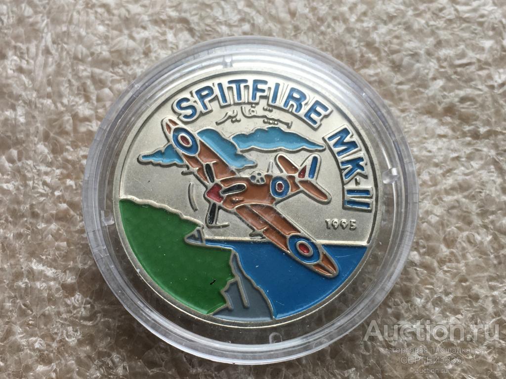 Арабская Сахара 100 песет 1995 Самолет Супермарин Спитфайр Spitfire Mk.II Авиация