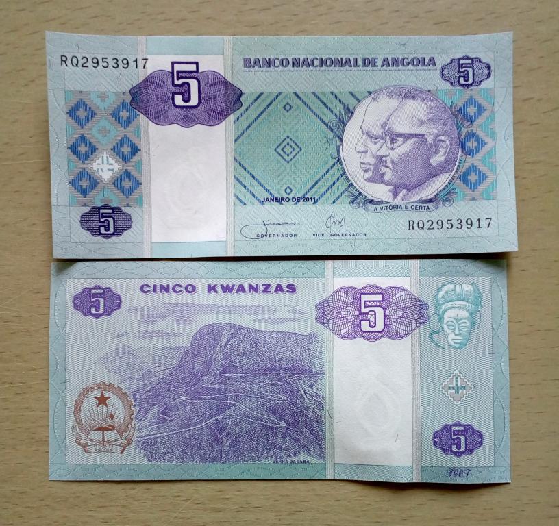 Ангола 5 кванза 2011 год а UNC