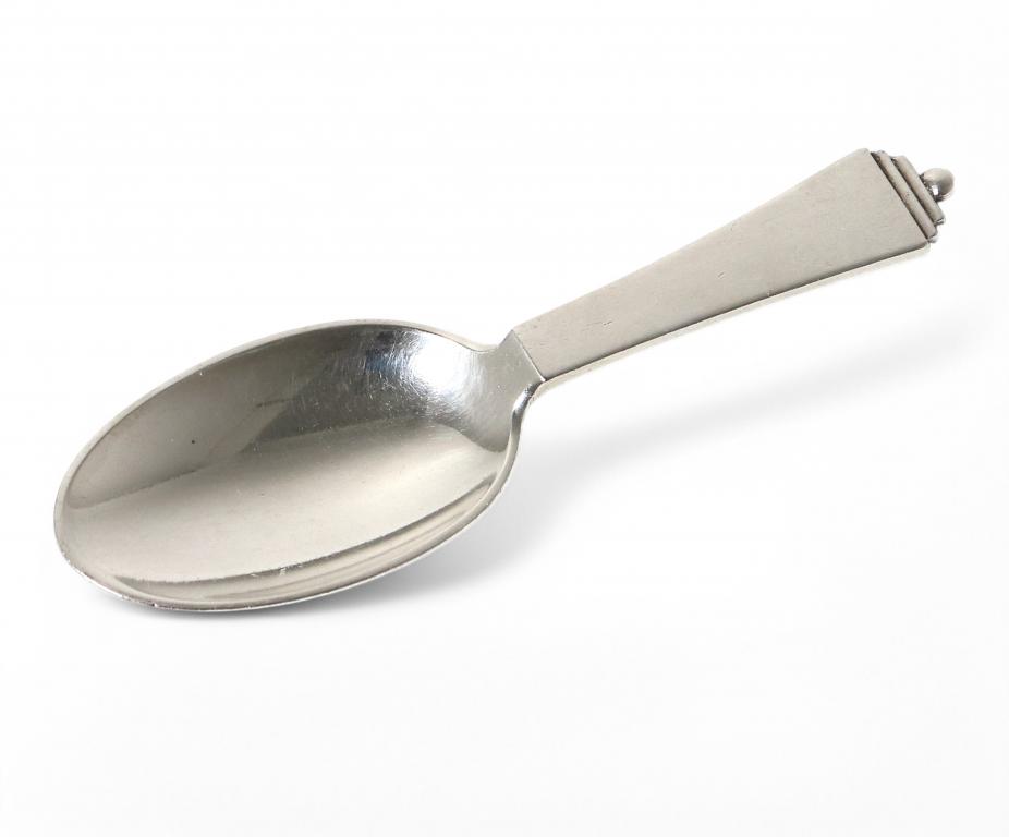 Серебряная ложка для кормления. Дания, Georg Jensen