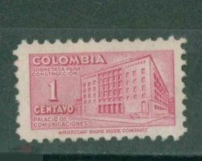 Колумбия 1948  Mi# 42  Здание почты в Боготе  Доплатная марка MNH q
