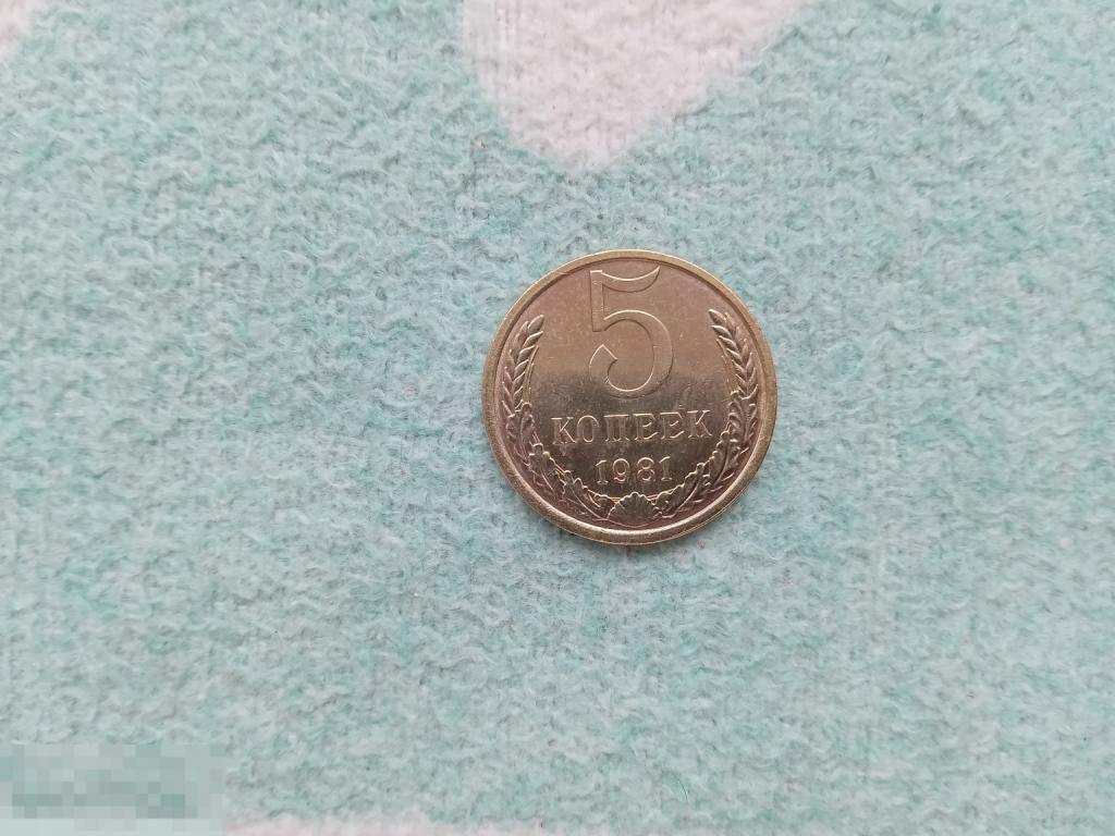5 КОПЕЕК 1981 г. СССР отличная